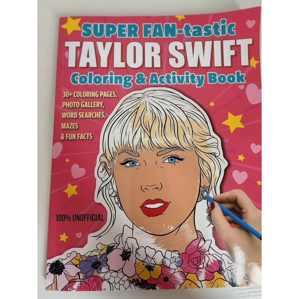 SUPER FAN-tastic Taylor Swift Coloring & Activity Book, 96 pages BRAND NEW